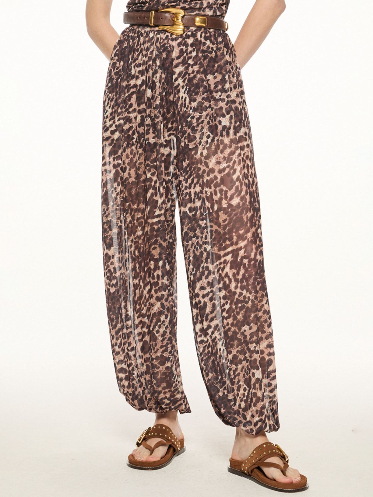 Calça Feminina Tule Wild V27 Animal Print Mixed