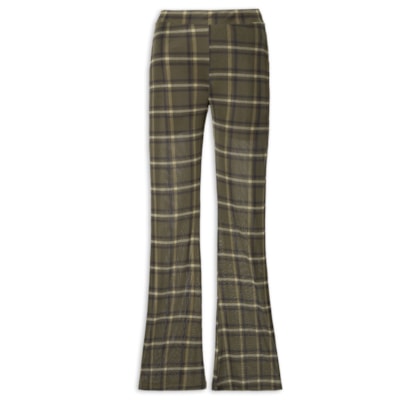 Calça Feminina Tule Xadrez - Verde