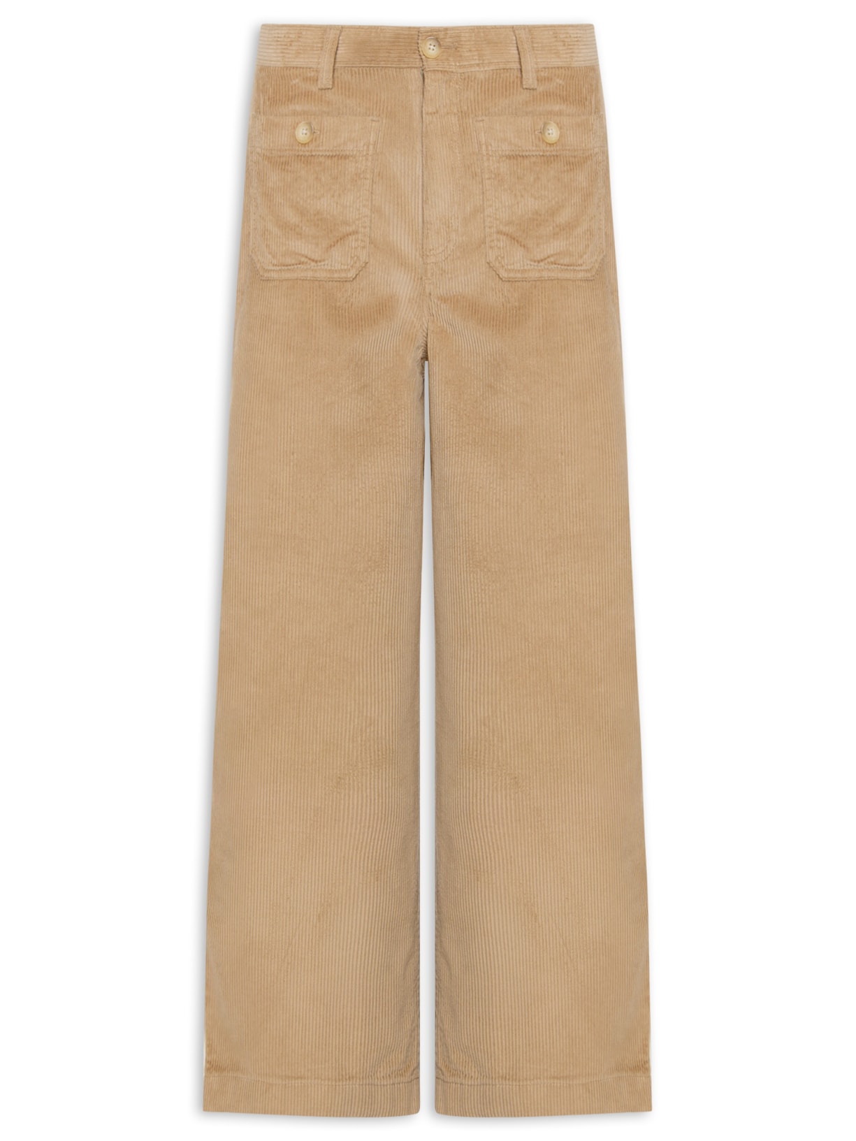 Calça Feminina Twill Patch Pocket Bege Tommy Hilfiger