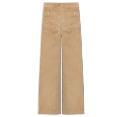 Calça Feminina Twill Patch Pocket - Bege