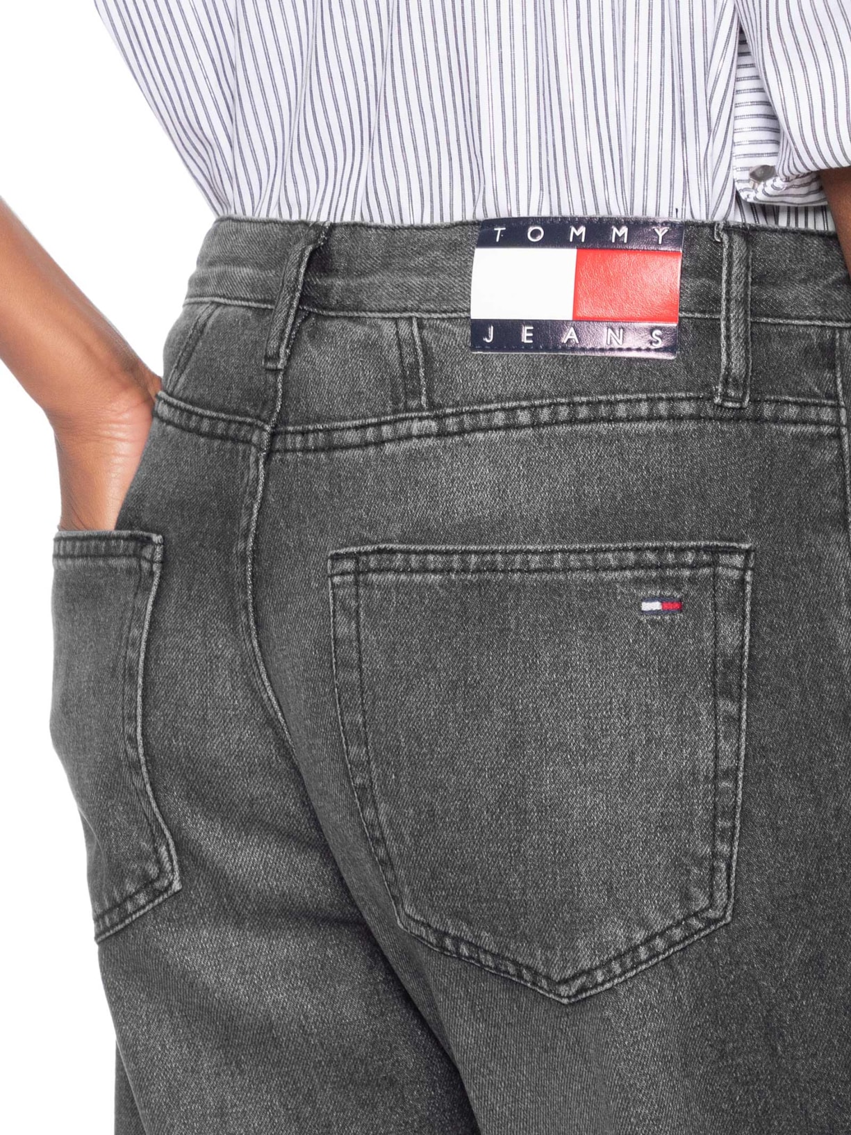 Calça Feminina Uh Tpr BI0187 Preto Tommy Jeans