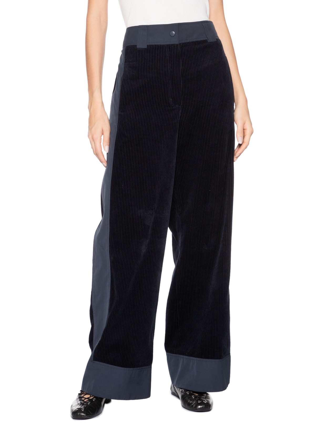 Calça Feminina Veludo Ciclon Faye Azul Nk