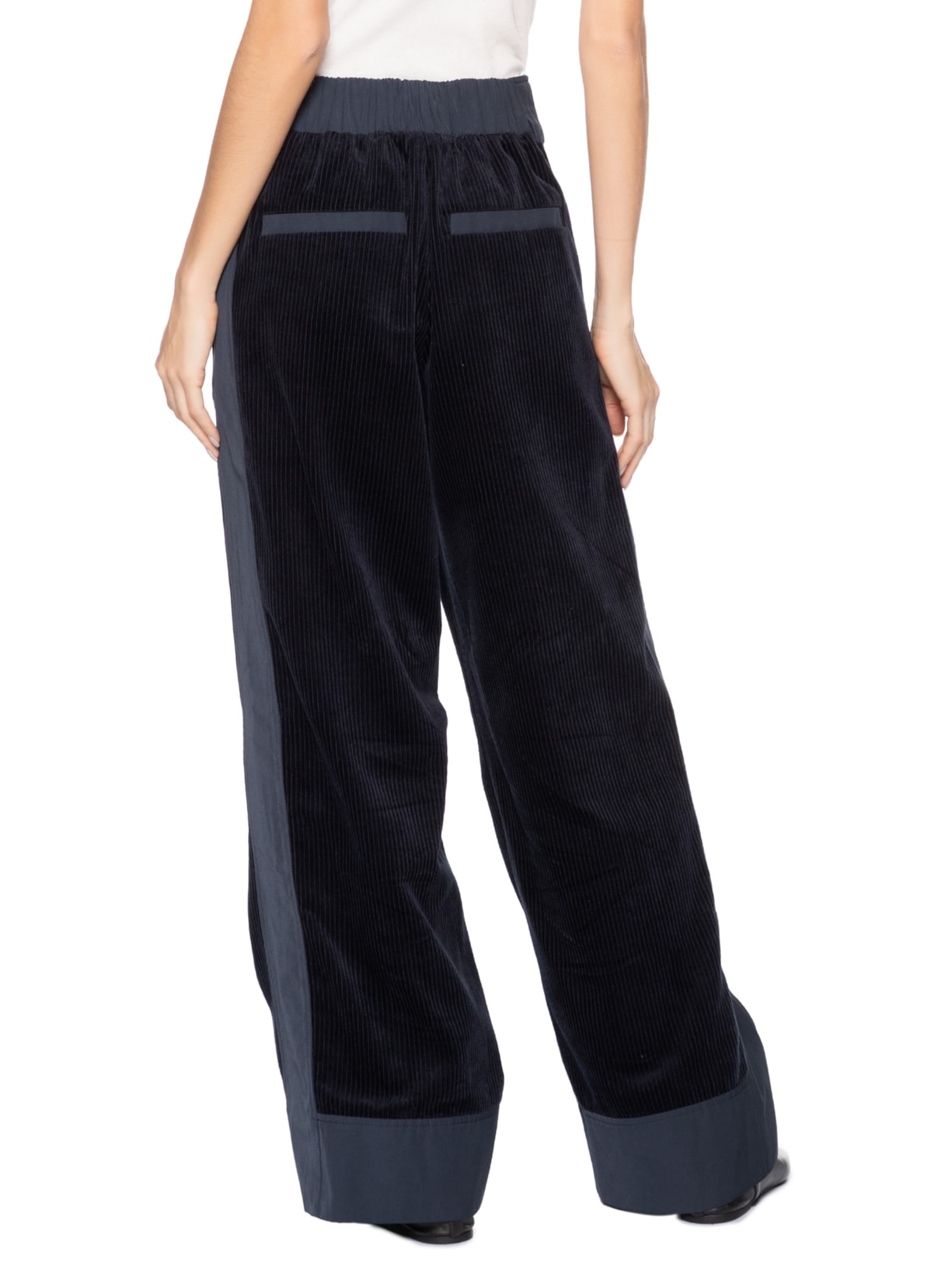 Calça Feminina Veludo Ciclon Faye Azul Nk