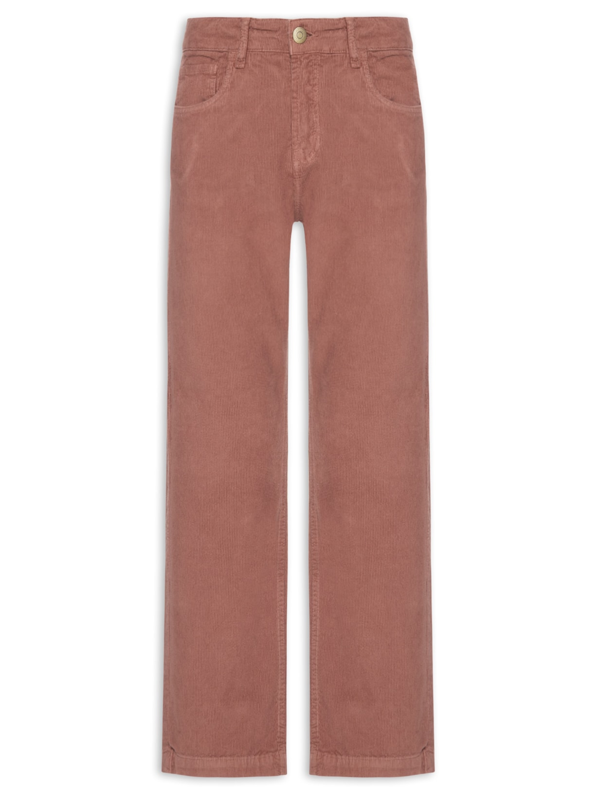 Calça Feminina Veludo Cotelê Relaxed Rosa Maria Filó