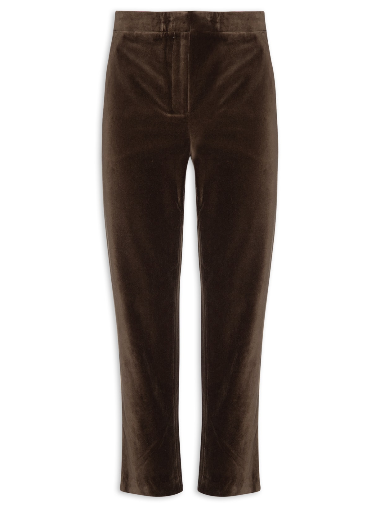 Calça Feminina Veludo Ester - Marrom