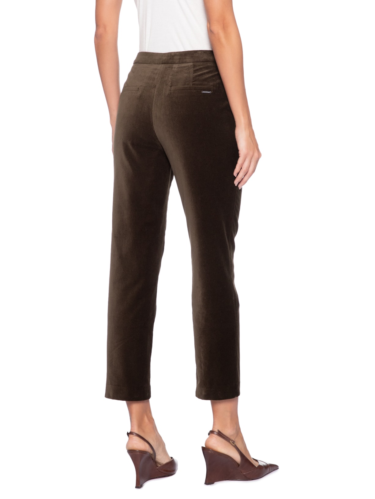 Calça Feminina Veludo Ester Marrom Le Lis