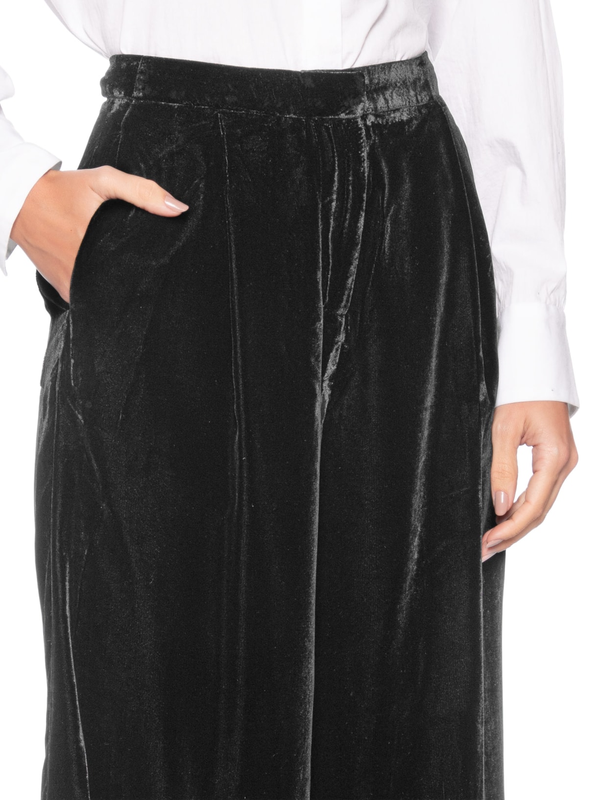 Calça Feminina Veludo Haley Preto Le Lis