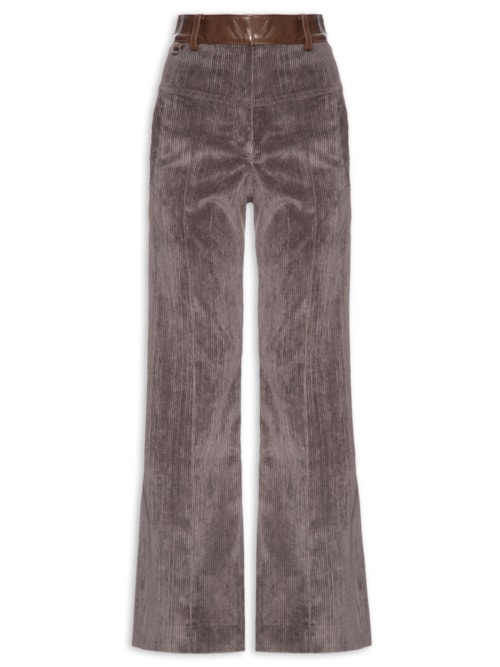 Calça Feminina Veludo Larja - Cinza