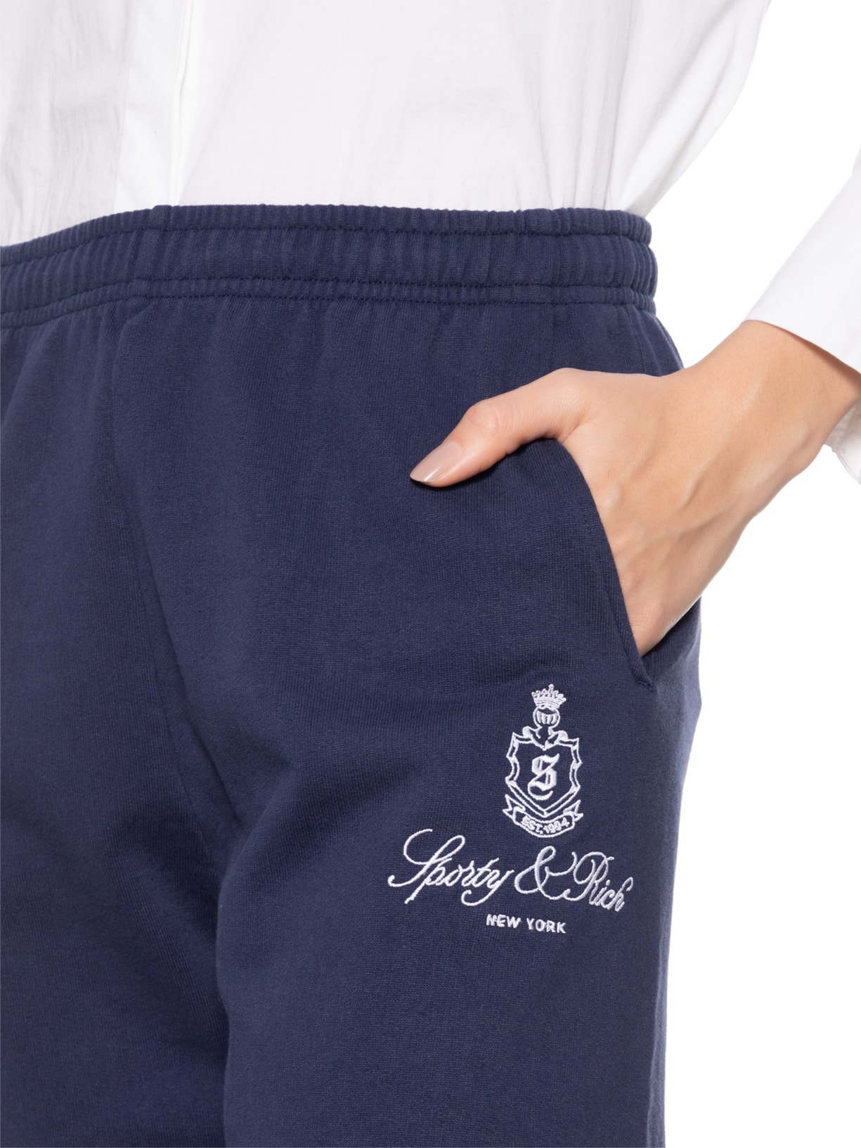 Calça Feminina Vendome Embroidered Sweatpant Azul Sporty & Rich