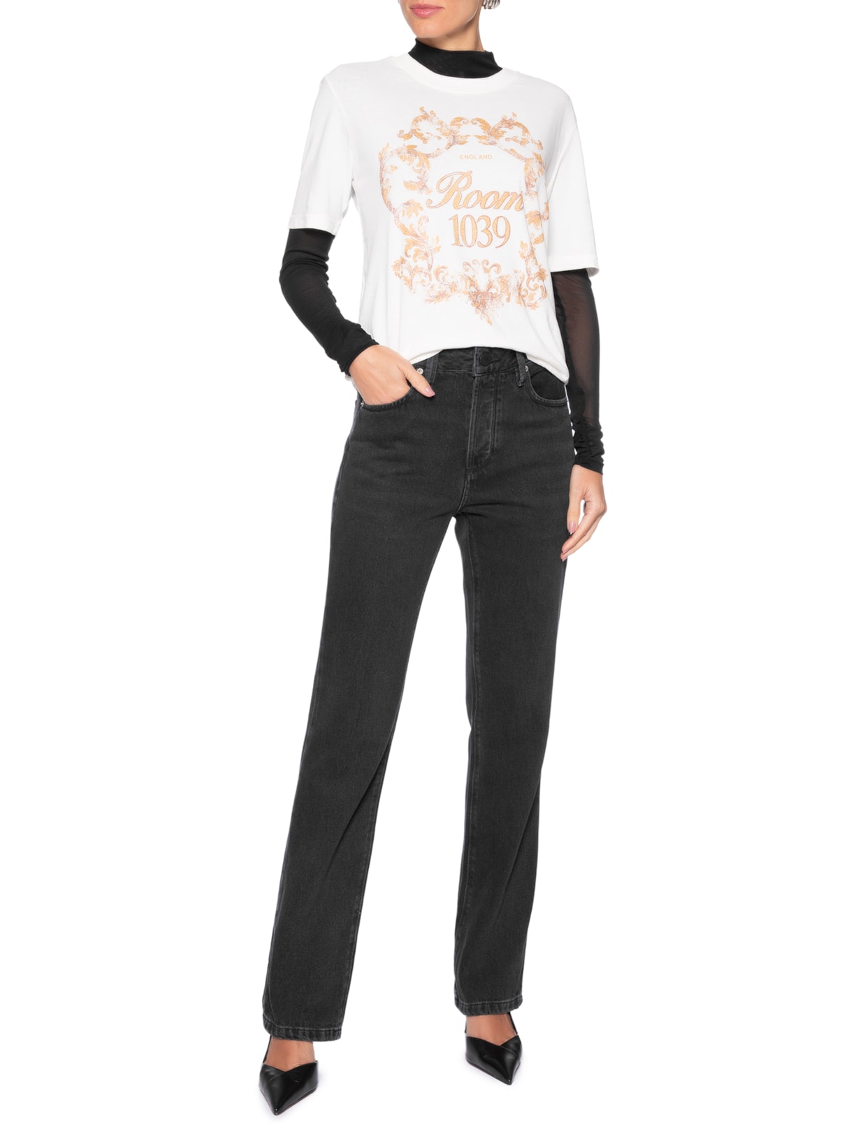 Calça Feminina Veronica Black Denim – Preto Bo.bô