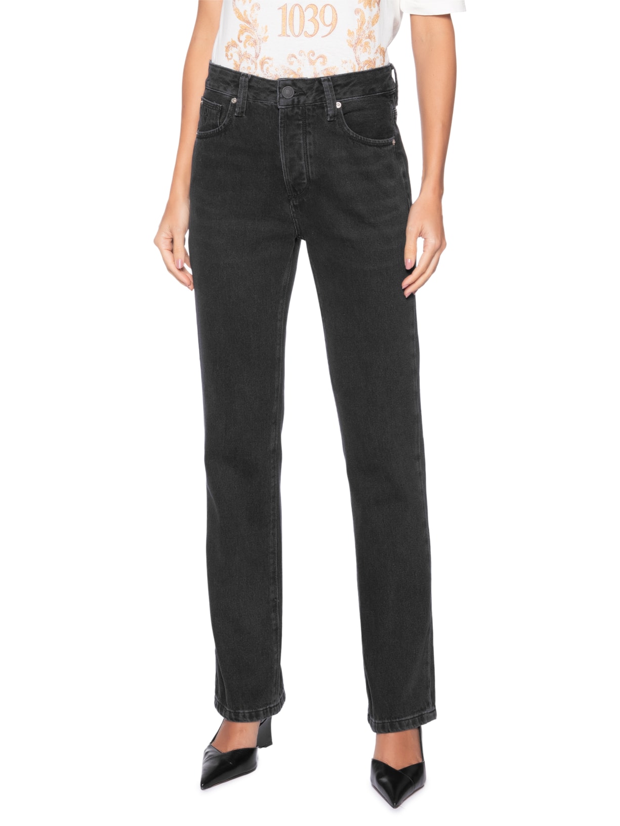 Calça Feminina Veronica Black Denim – Preto Bo.bô