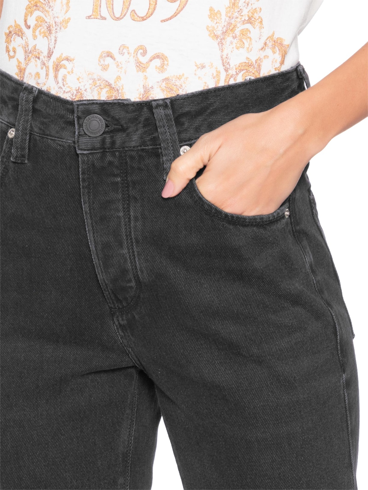 Calça Feminina Veronica Black Denim – Preto Bo.bô