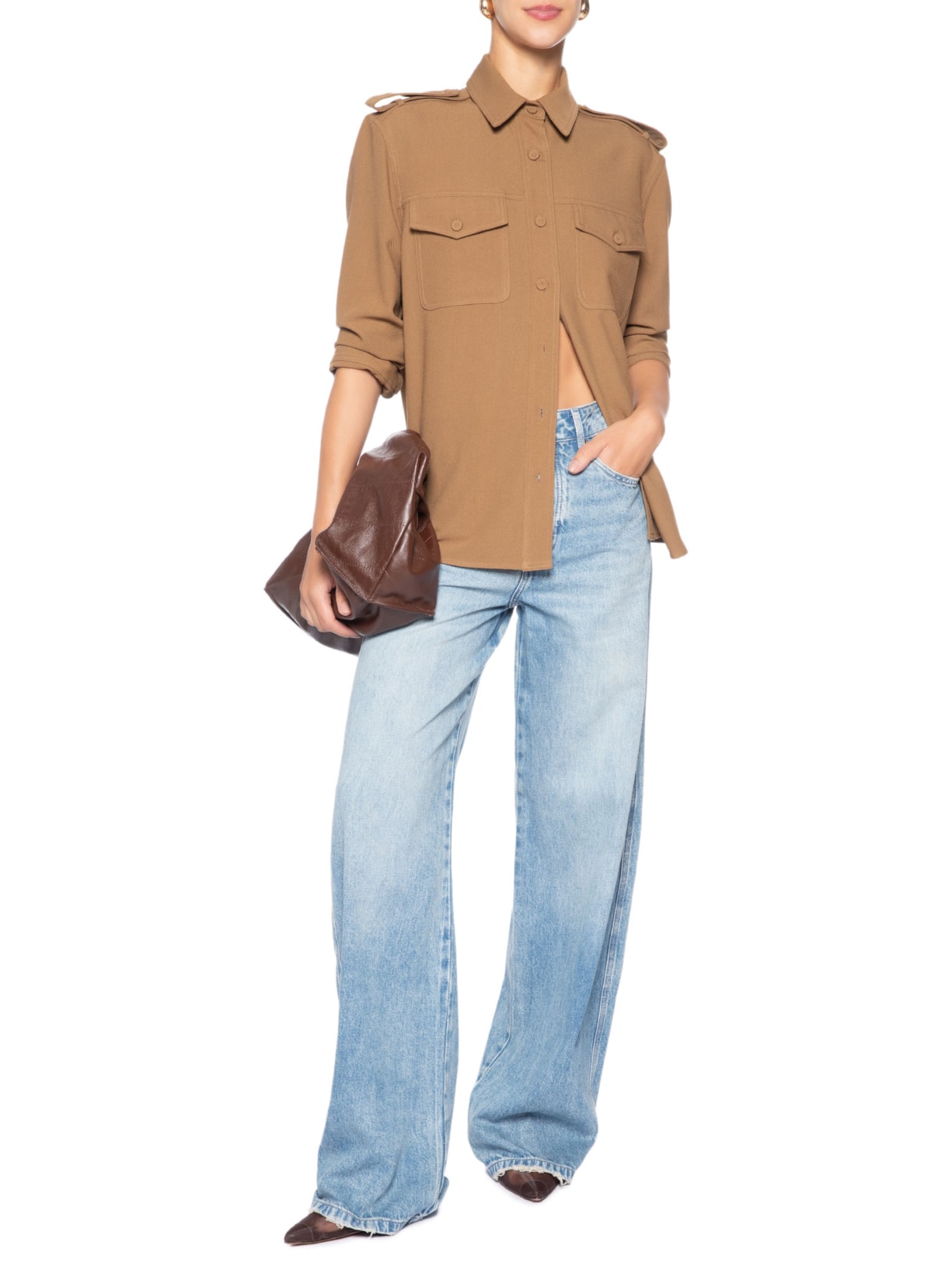 Calça Feminina Vintage Claro Azul Bo.bô
