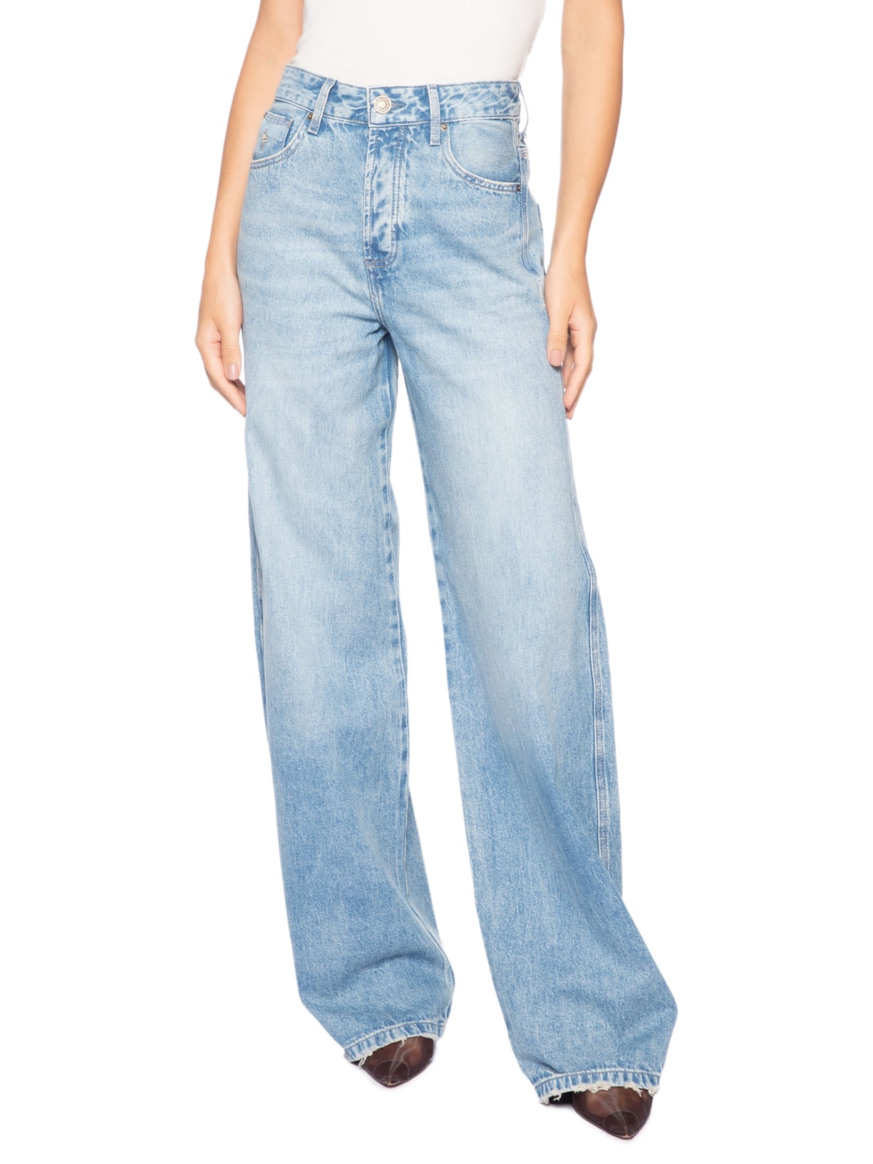 Calça Feminina Vintage Claro Azul Bo.bô