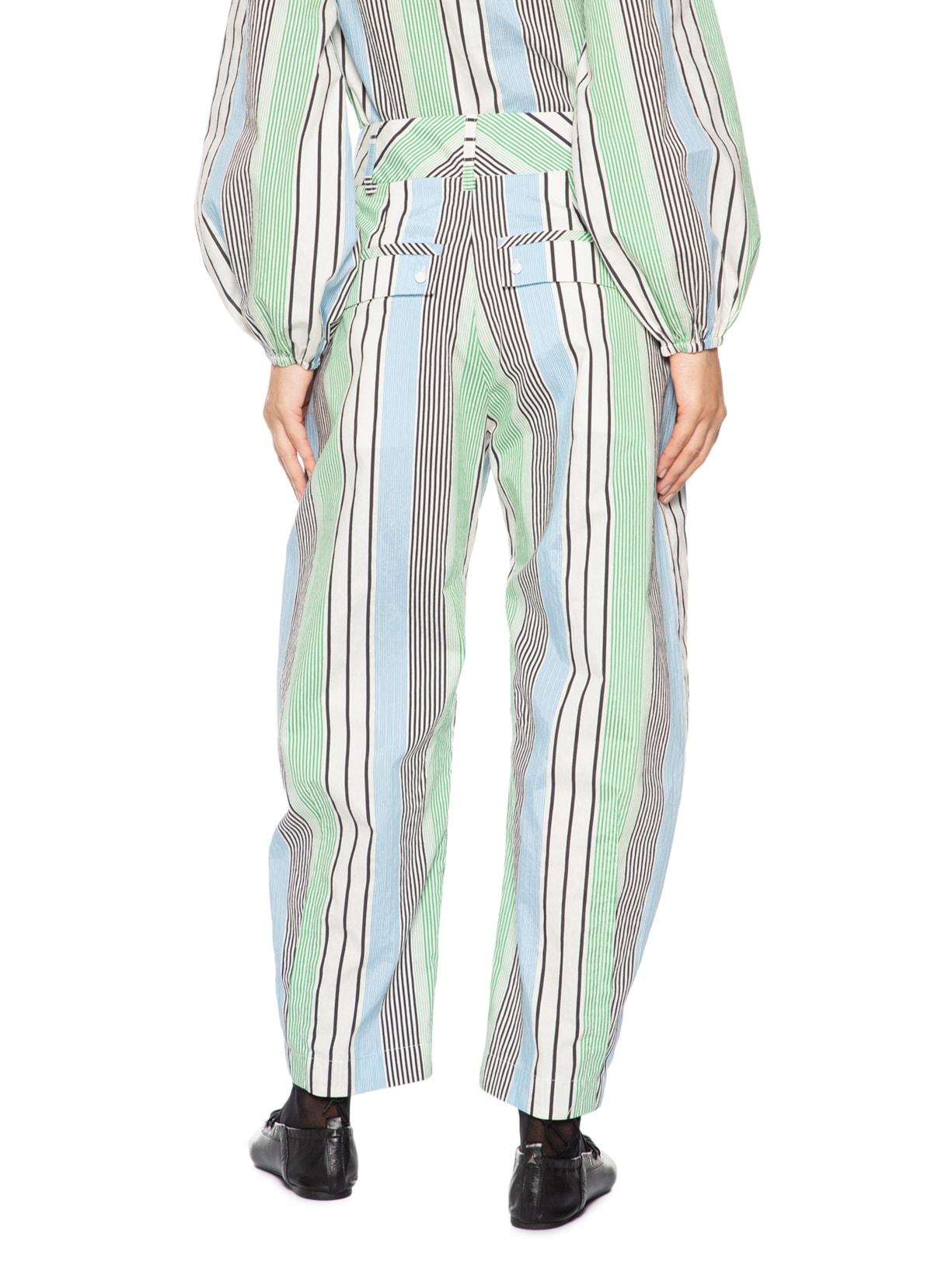 Calça Feminina Vintage Stripes Naomi Verde Nk