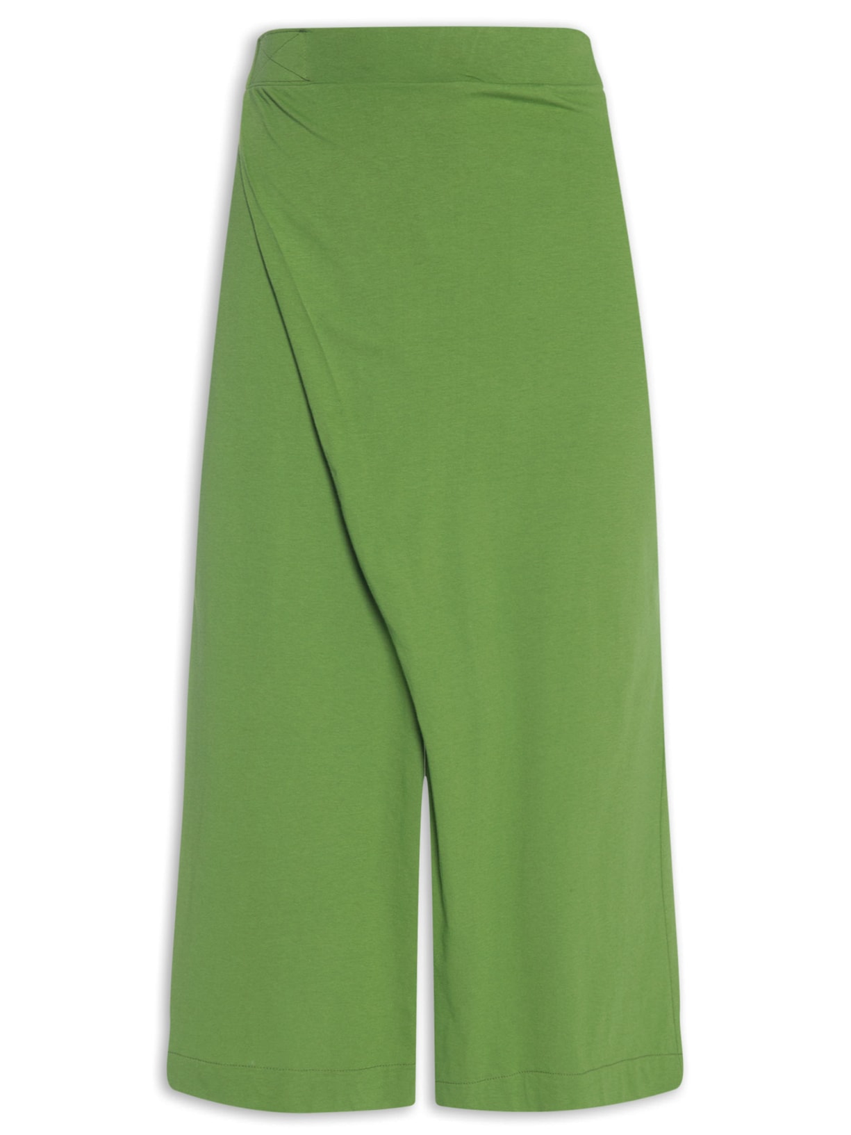 Calça Feminina Washed Transpassada - Verde