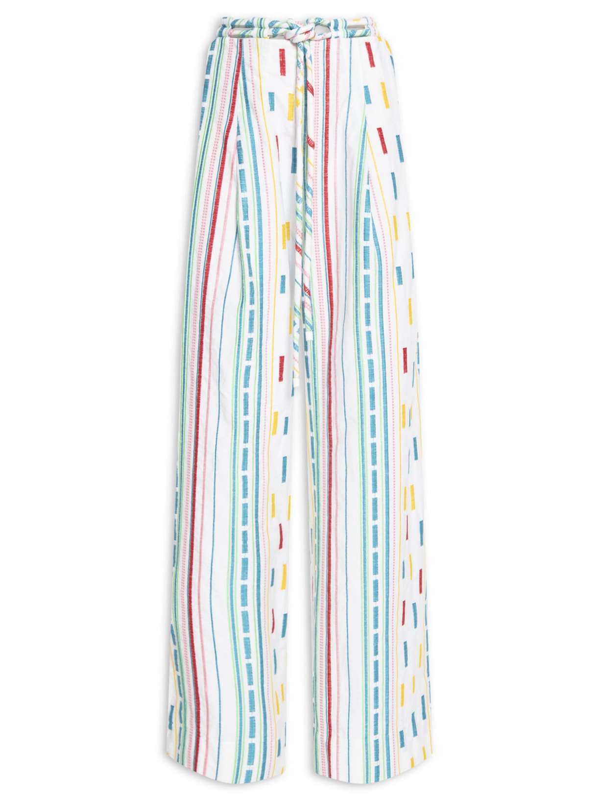 Calça Feminina Wide Bordado Raia - Azul