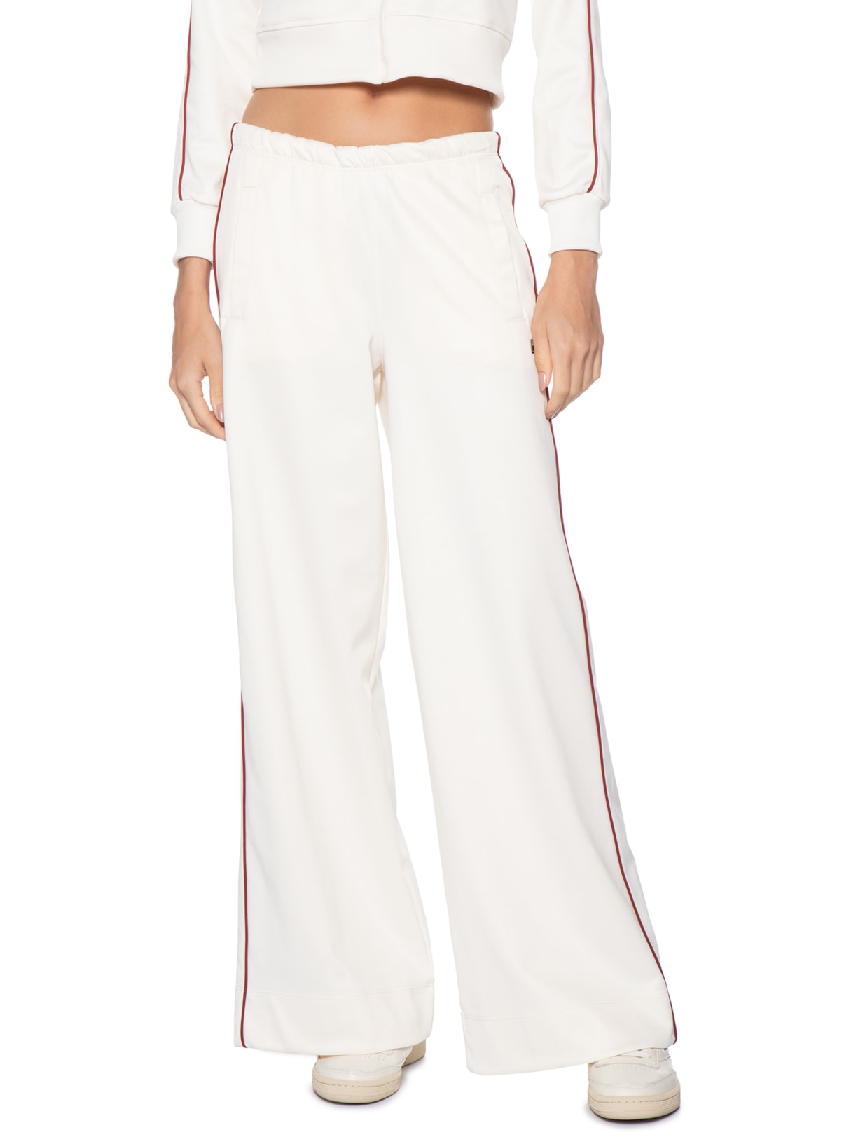 Calça Feminina Wide Classic Grand Turismo Branco Fila
