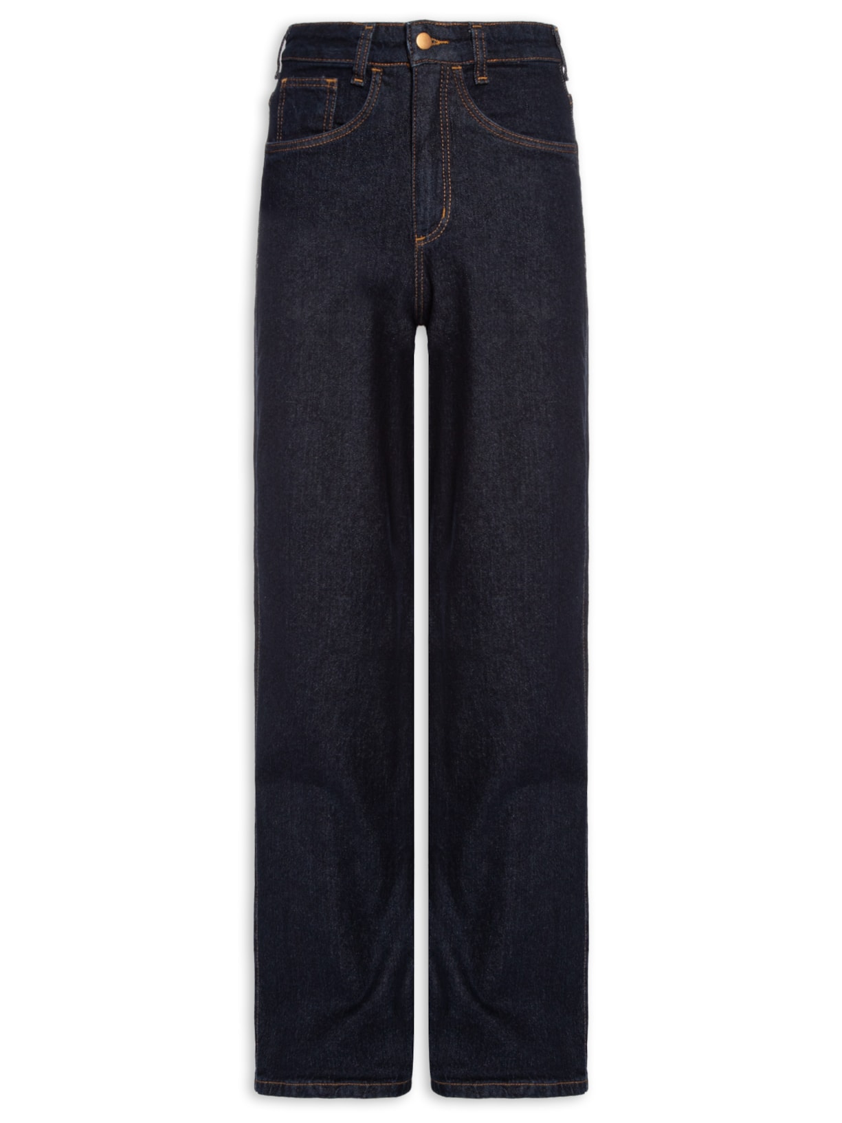 Calça Feminina Wide Leg Jeans - Azul