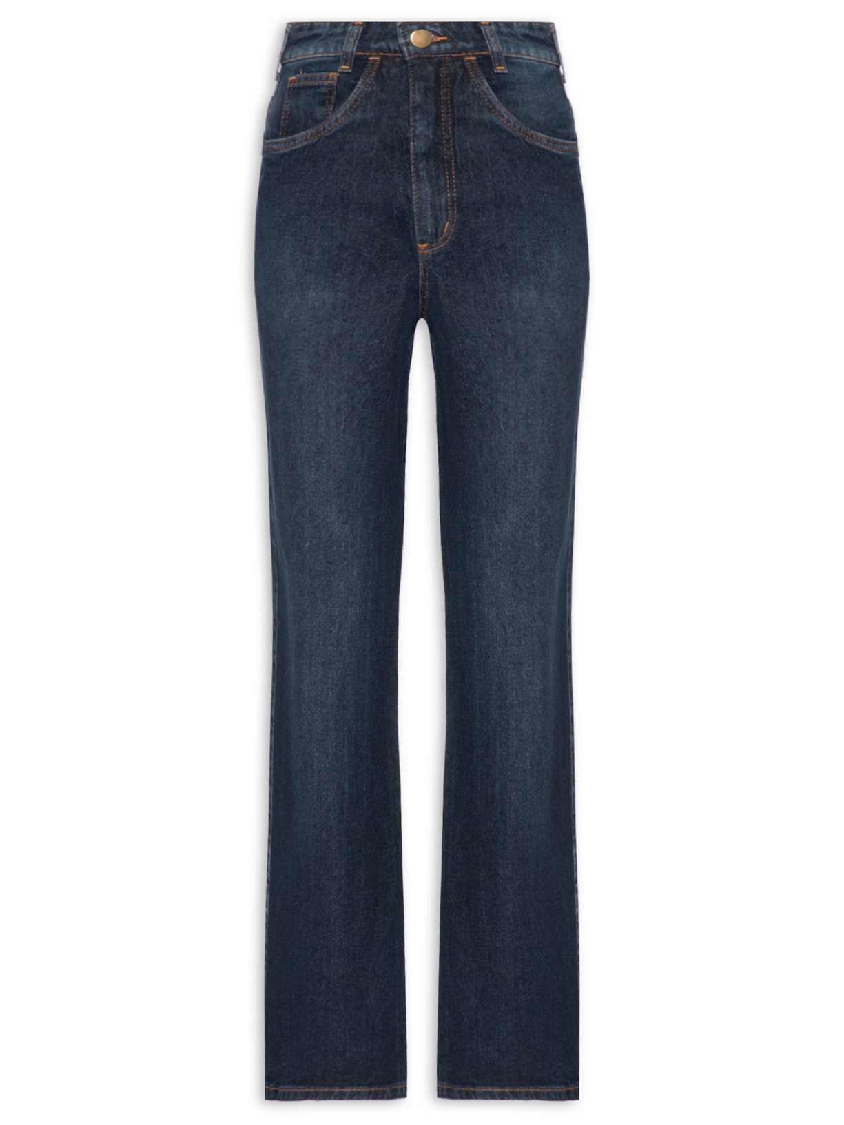 Calça Feminina Wide Leg Jeans Azul '2Essential