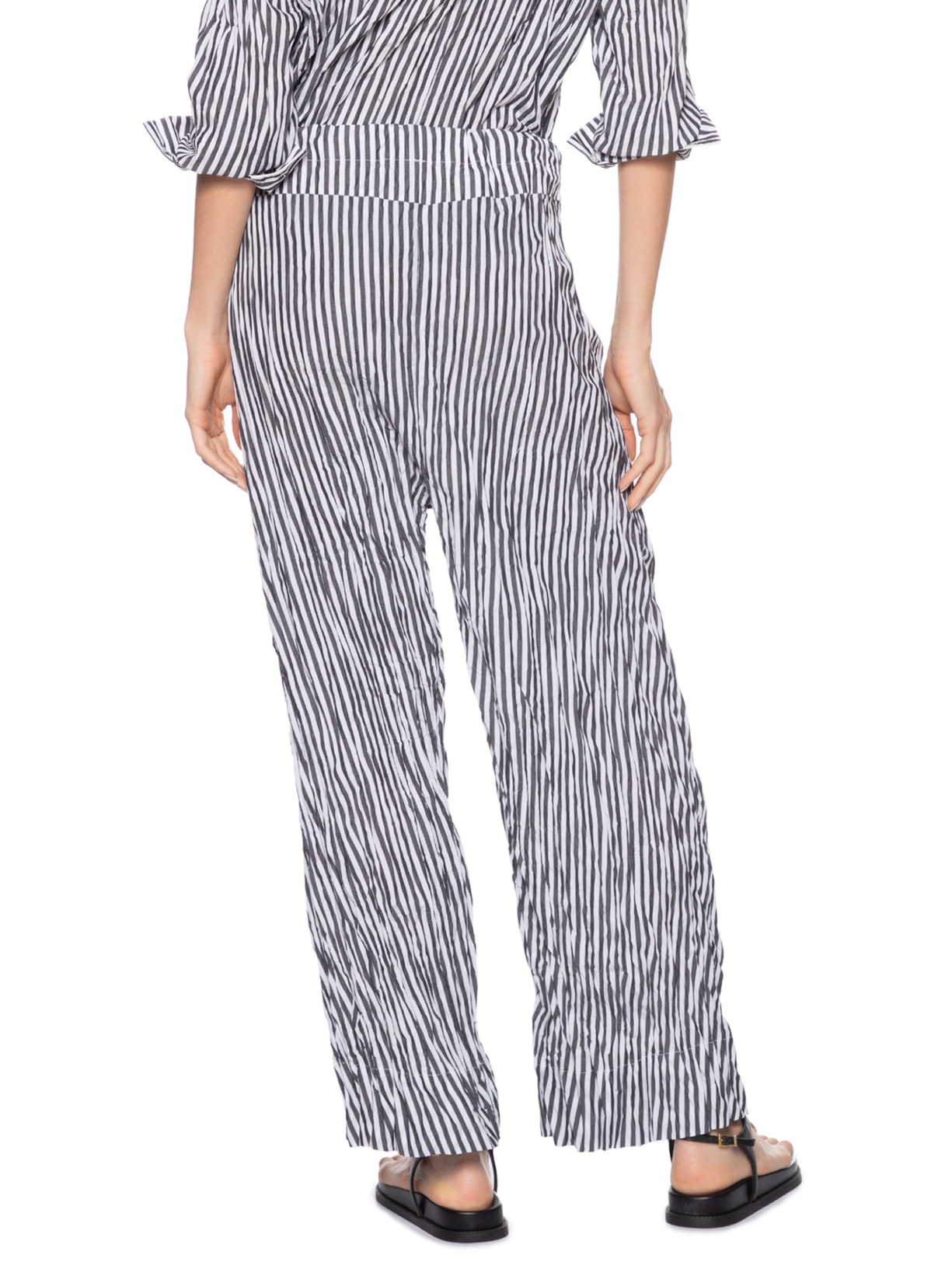 Calça Feminina Wrinkle Fio Tinto Preto Osklen