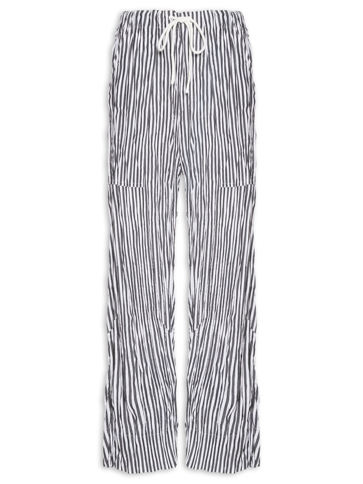 Calça Feminina Wrinkle Fio Tinto Preto Osklen