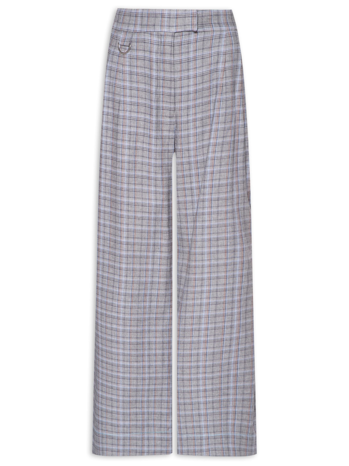 Calça Feminina Xadrez - Cinza