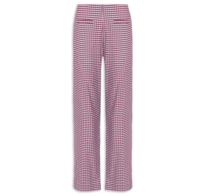 Calça Feminina Xadrez Piquenique - Rosa