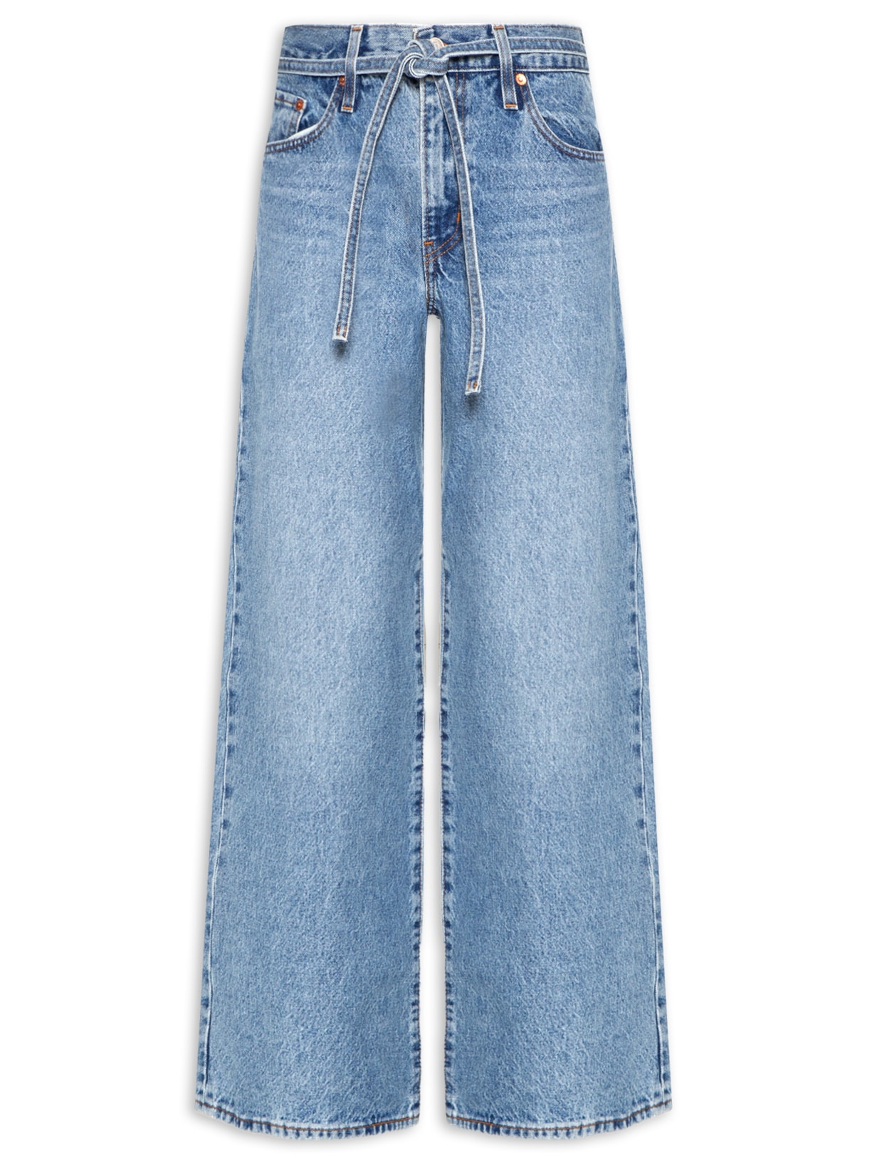 Calça Feminina XL Straight - Azul