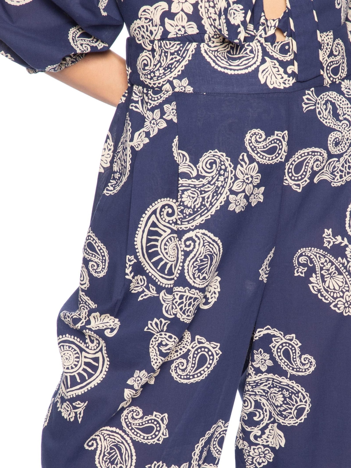 Calça Feminino Estampa Marinha Azul Dress To