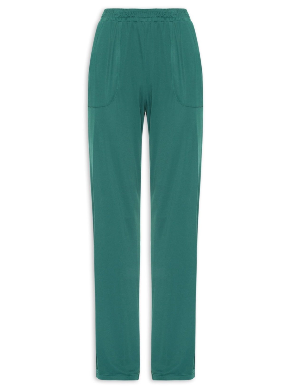 Calça Fitness Reta Verde Escuro Dry Uv Palma II Yogini