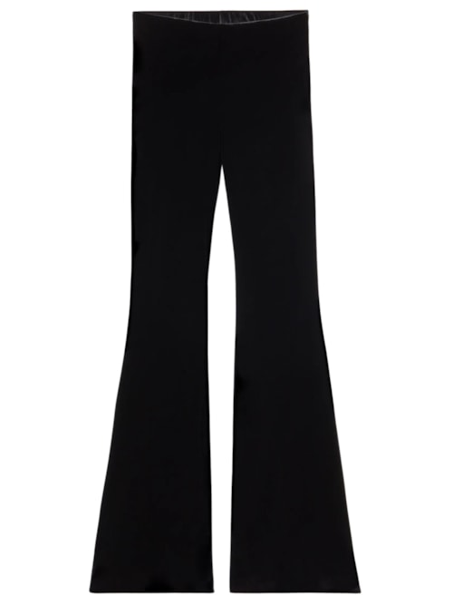 Calça Flare Em Veludo - Preto