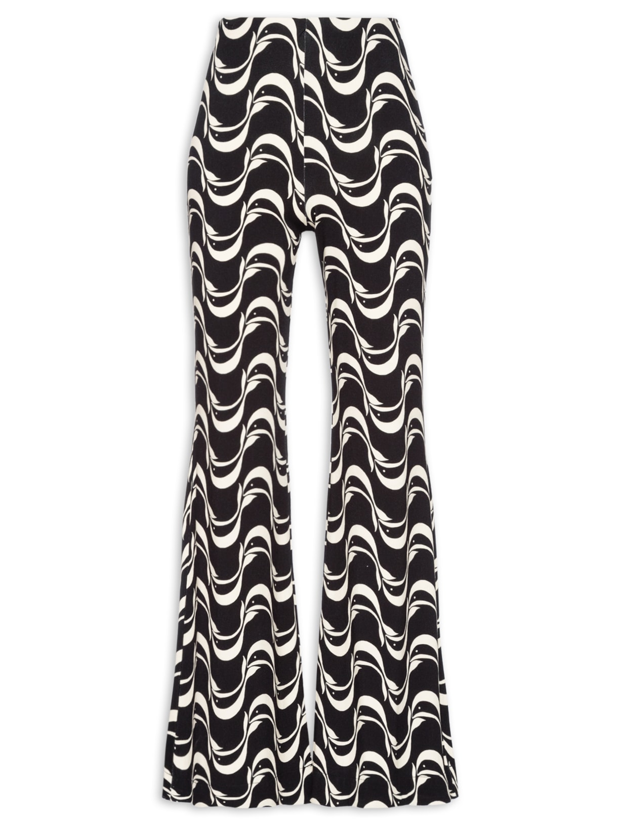 Calça Flare Feminina Peixe Copa Preto Farm