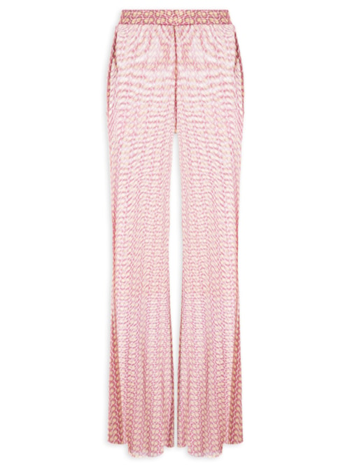 Calça Flare Feminina Tule Geo - Rosa