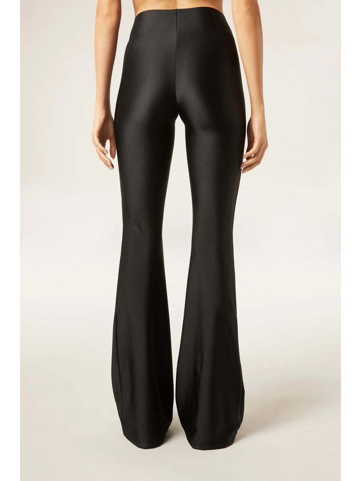 Calça Flare Superbrilhantes Preto Calzedonia