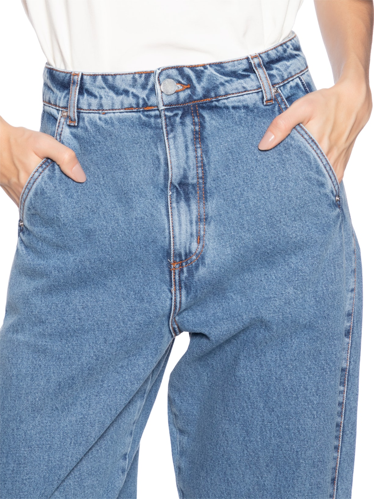 Calça Horsey Indigo Blue Azul Francesca