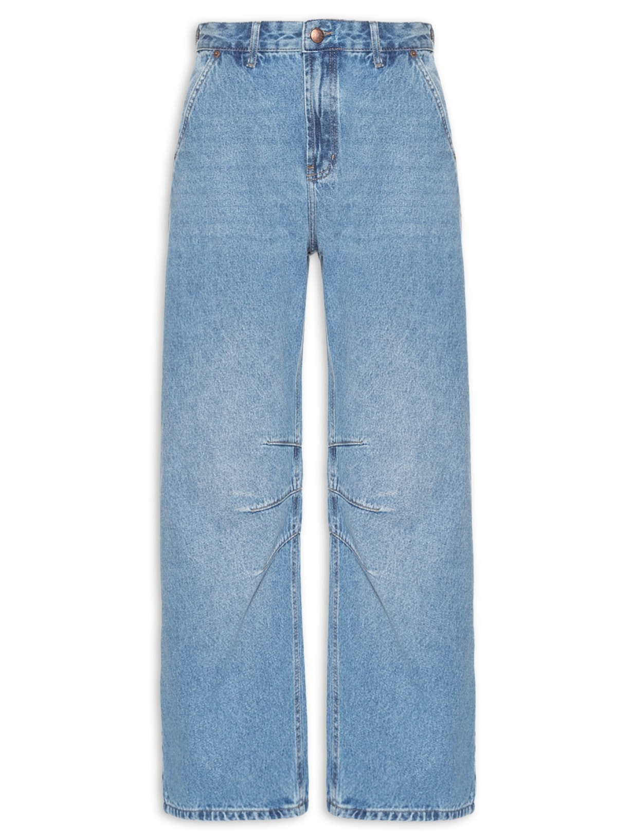 Calça Jeans Barrel Jumbo - Azul