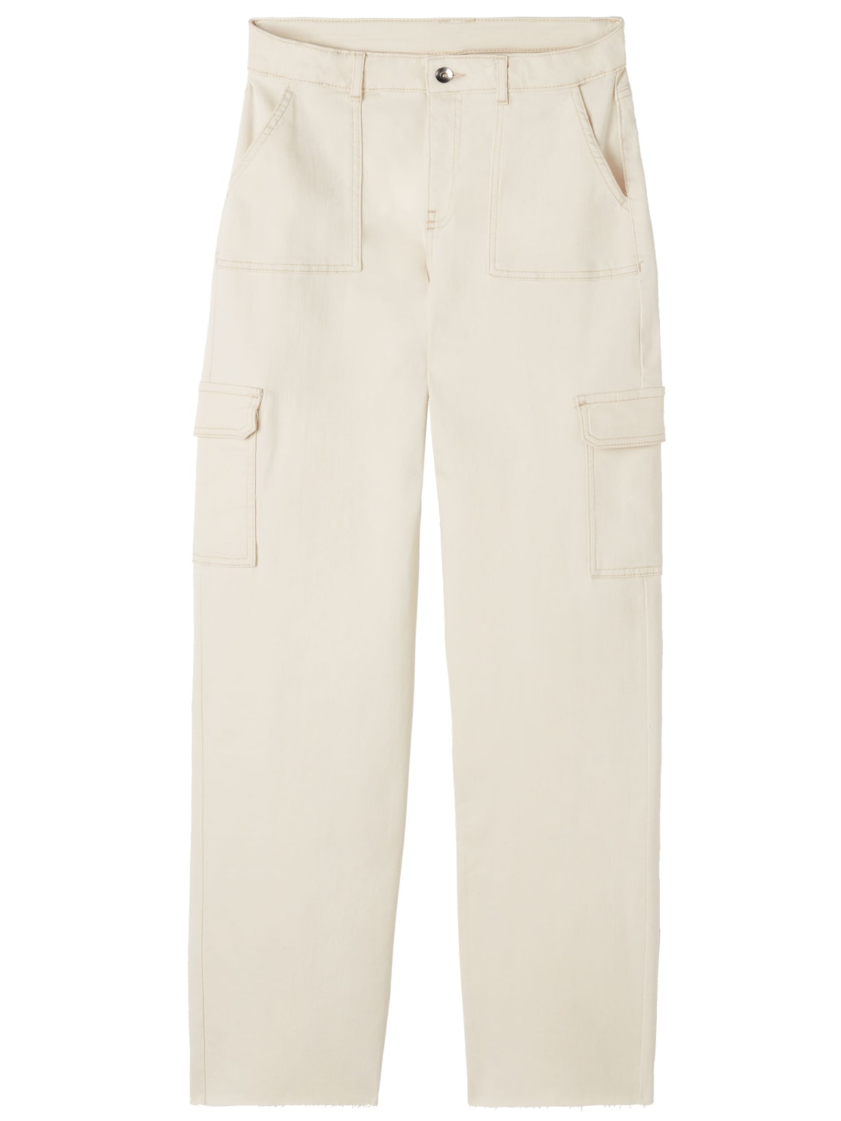 Calça Jeans Cargo - Off-White