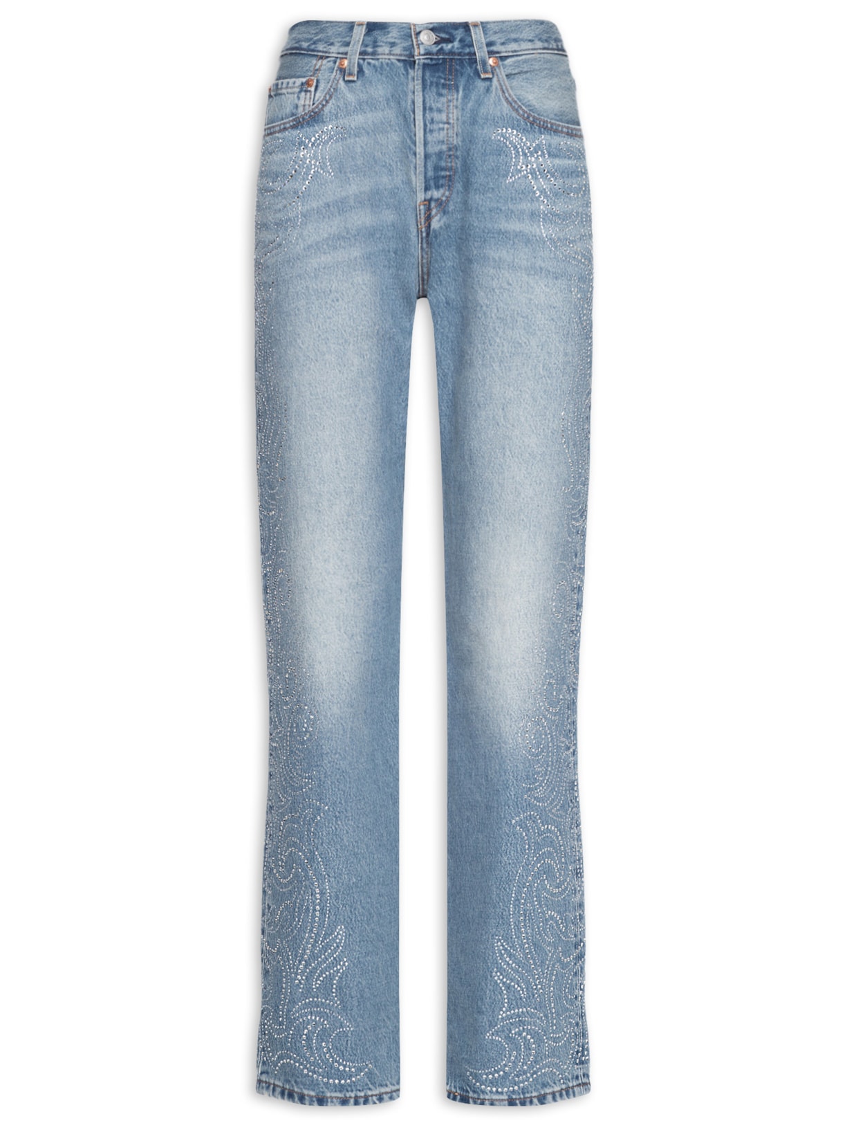 Calça Jeans Feminina 501 '90S Azul Levi's + Beyoncé