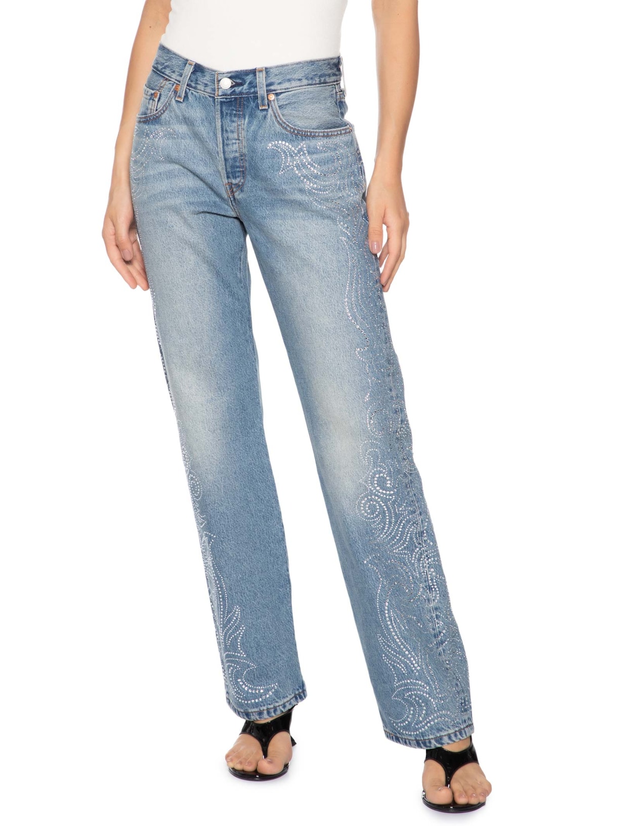 Calça Jeans Feminina 501 '90S Azul Levi's + Beyoncé