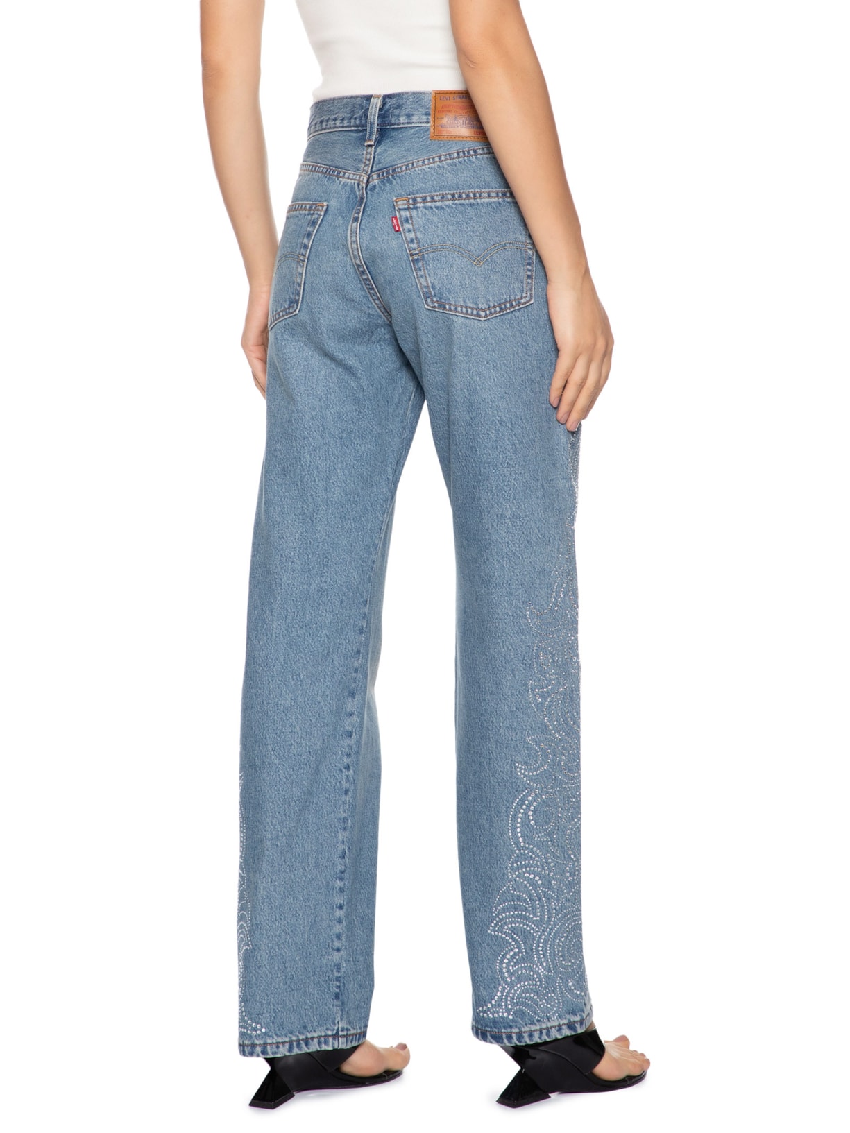 Calça Jeans Feminina 501 '90S Azul Levi's + Beyoncé