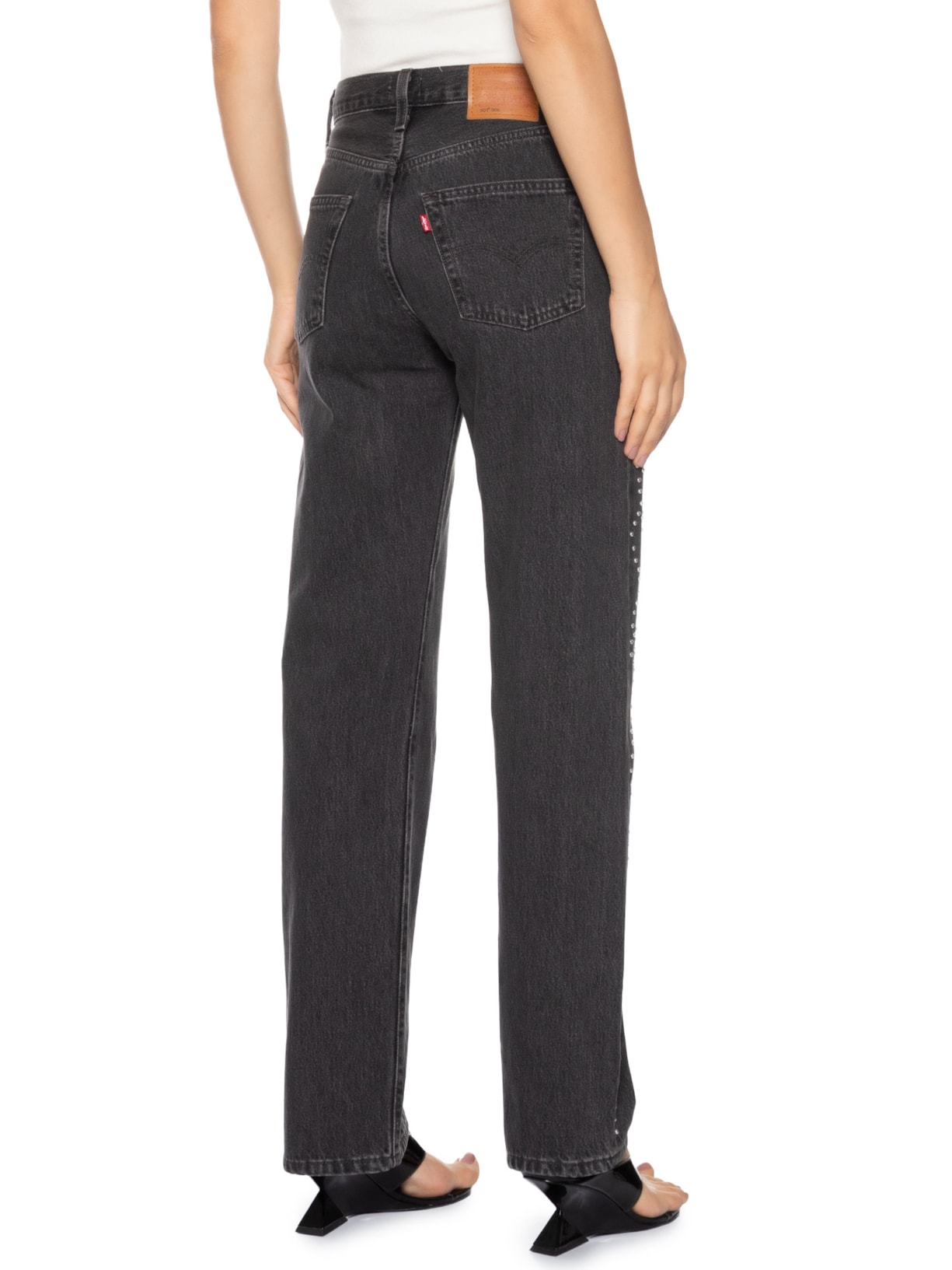 Calça Jeans Feminina 501 '90S Preto Levi's + Beyoncé