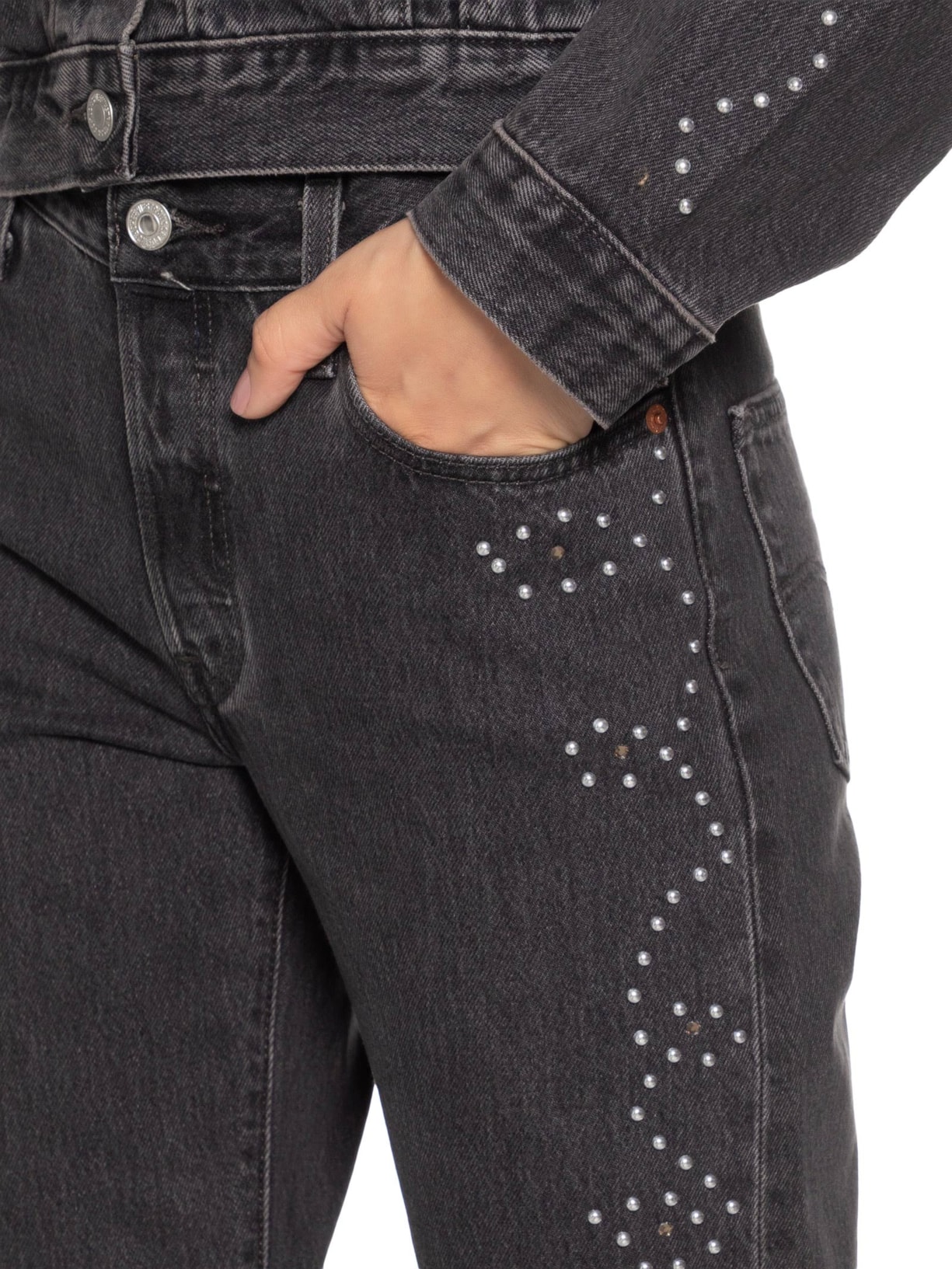 Calça Jeans Feminina 501 '90S Preto Levi's + Beyoncé