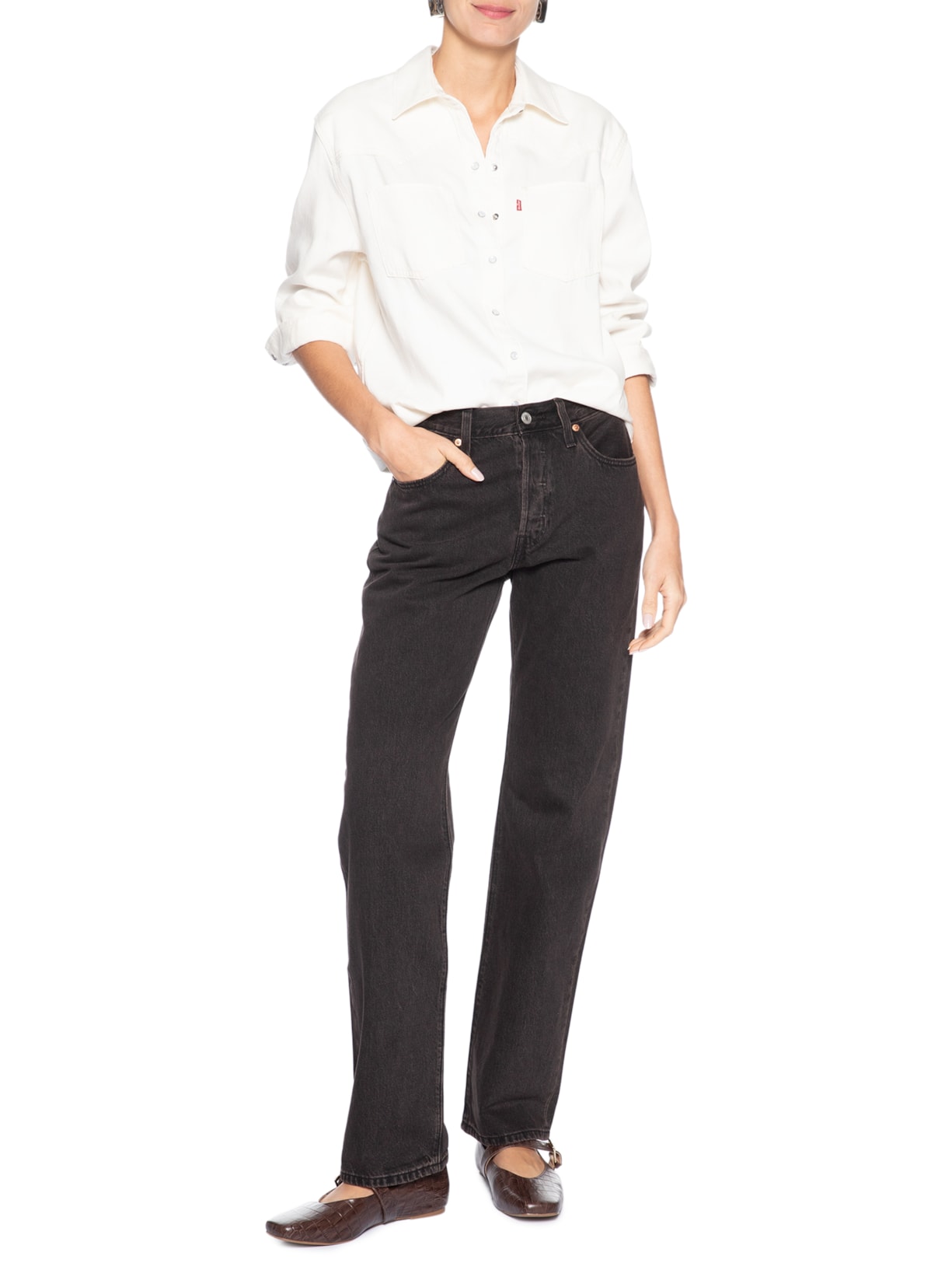 Calça Jeans Feminina 501® '90S Preto Levi's
