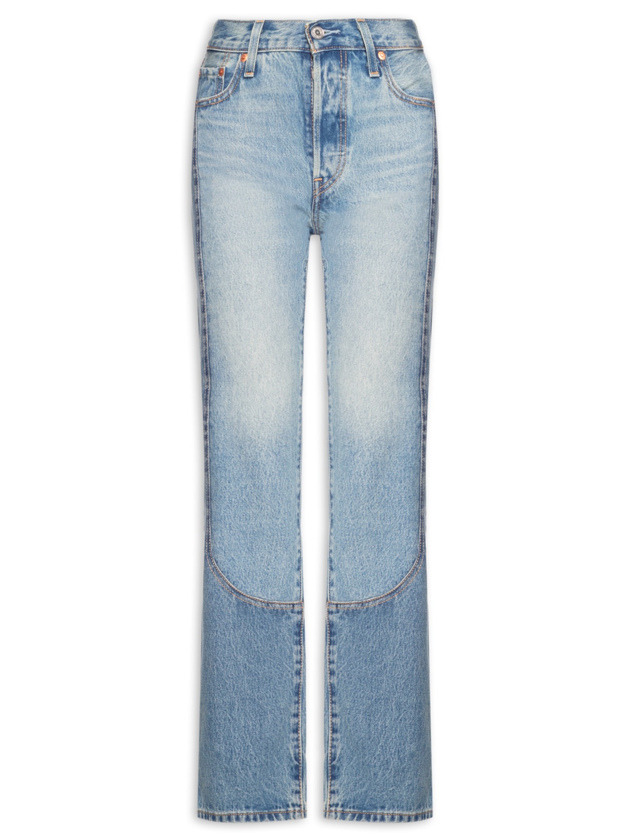 Calça Jeans Feminina 501® '90s Western Chaps - Azul