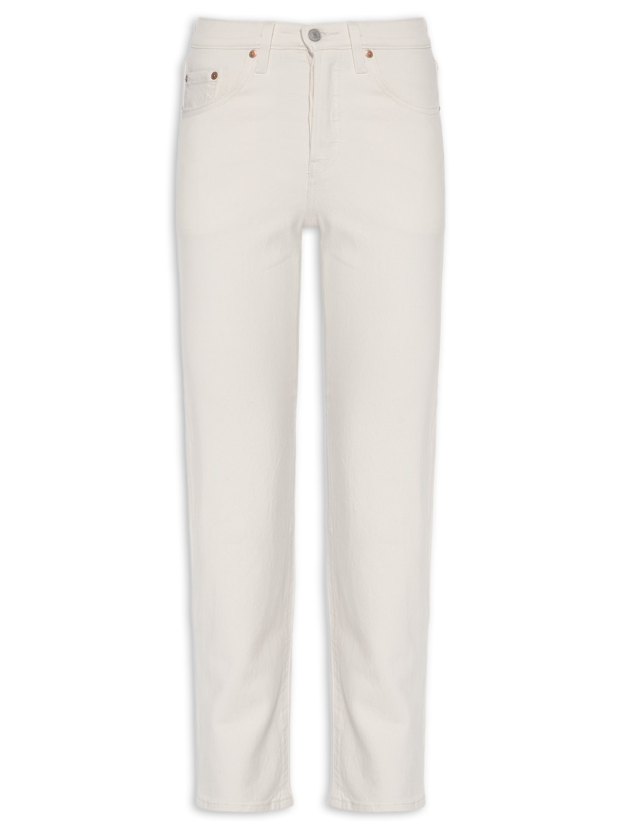 Calça Jeans Feminina 501® Crop Branco Levi's