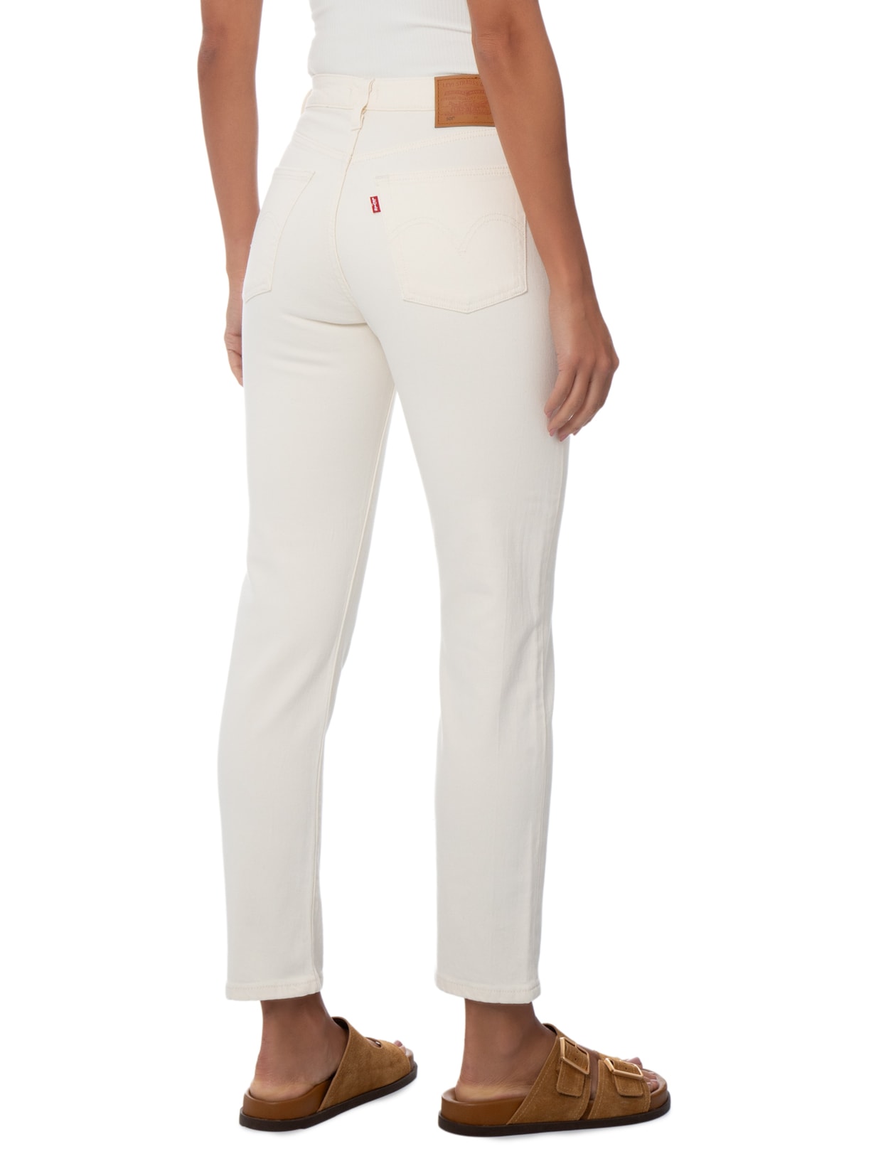 Calça Jeans Feminina 501® Crop Branco Levi's