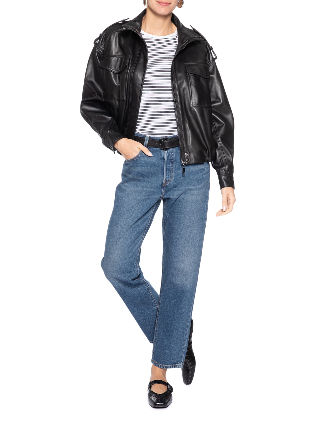 Calça Jeans Feminina 501® Crop Lightweight Azul Levi's