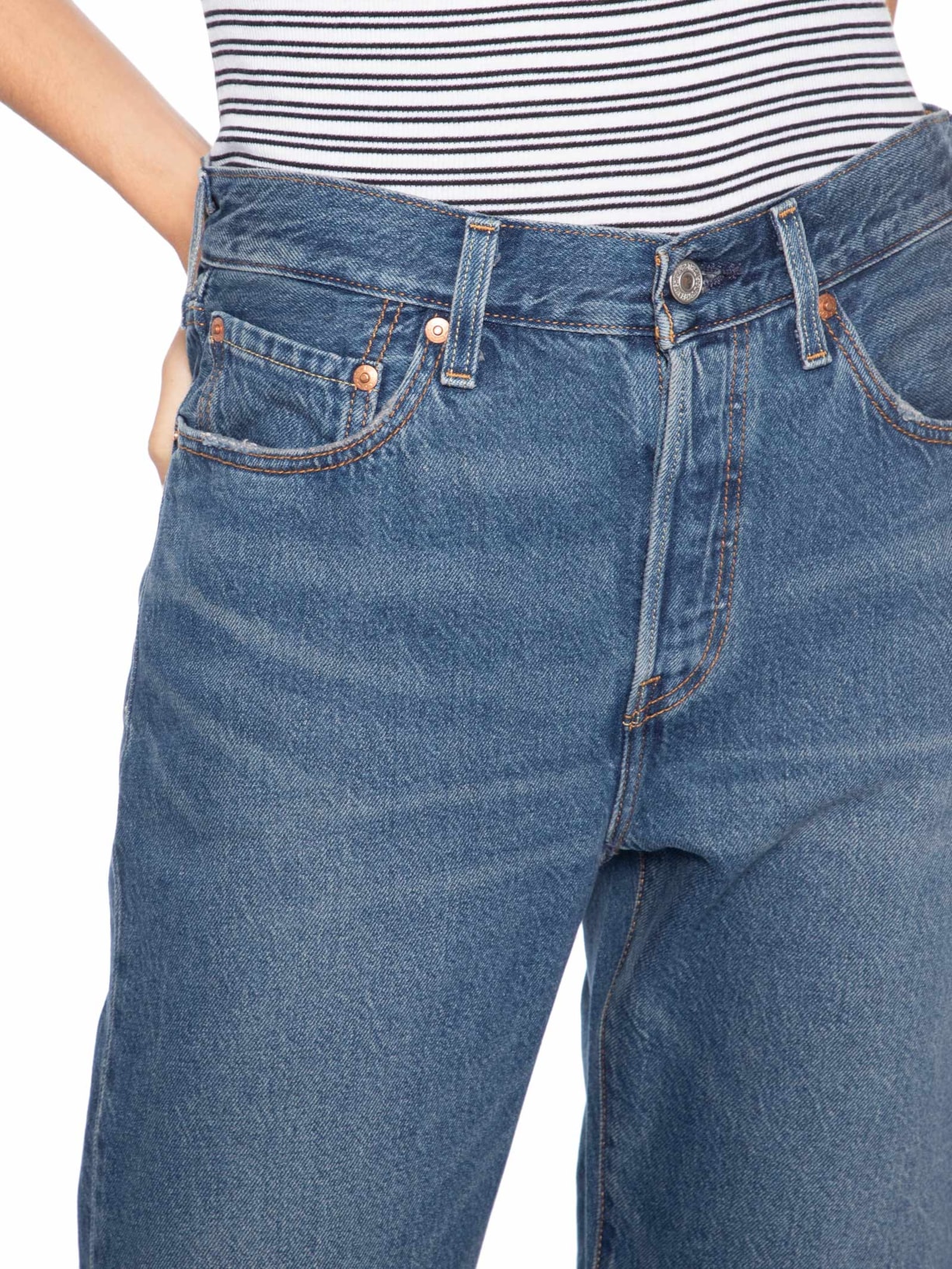Calça Jeans Feminina 501® Crop Lightweight Azul Levi's