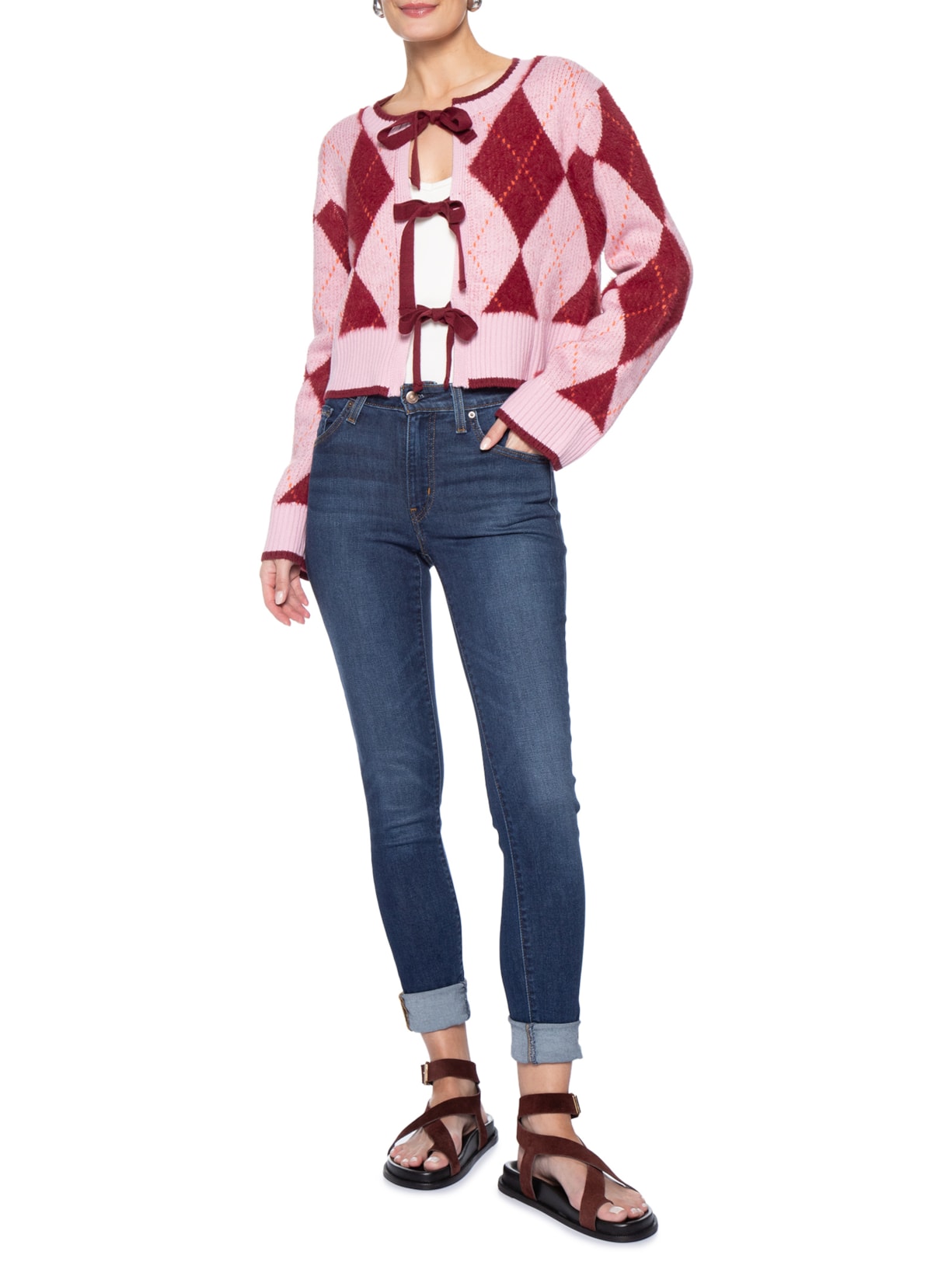 Calça Jeans Feminina 721 High Rise Skinny Azul Levi's